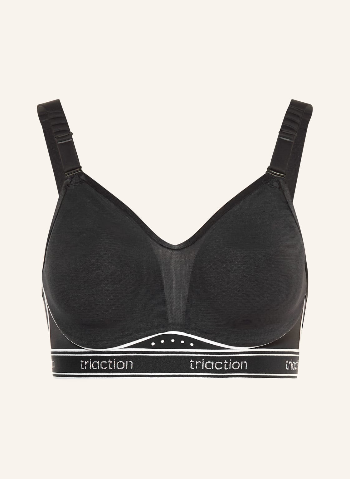 Triumph Biustonosz Sportowy Triaction Cardio Breeze Z Siateczką schwarz