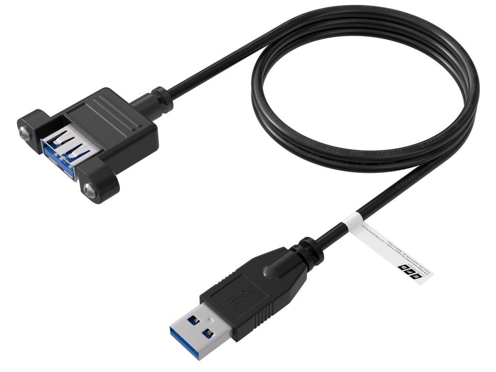 EFB Elektronik K5265SW.0,5V2 kabel USB USB 3.2 Gen 1 (3.1 Gen 1) 0,5 m USB A Czarny
