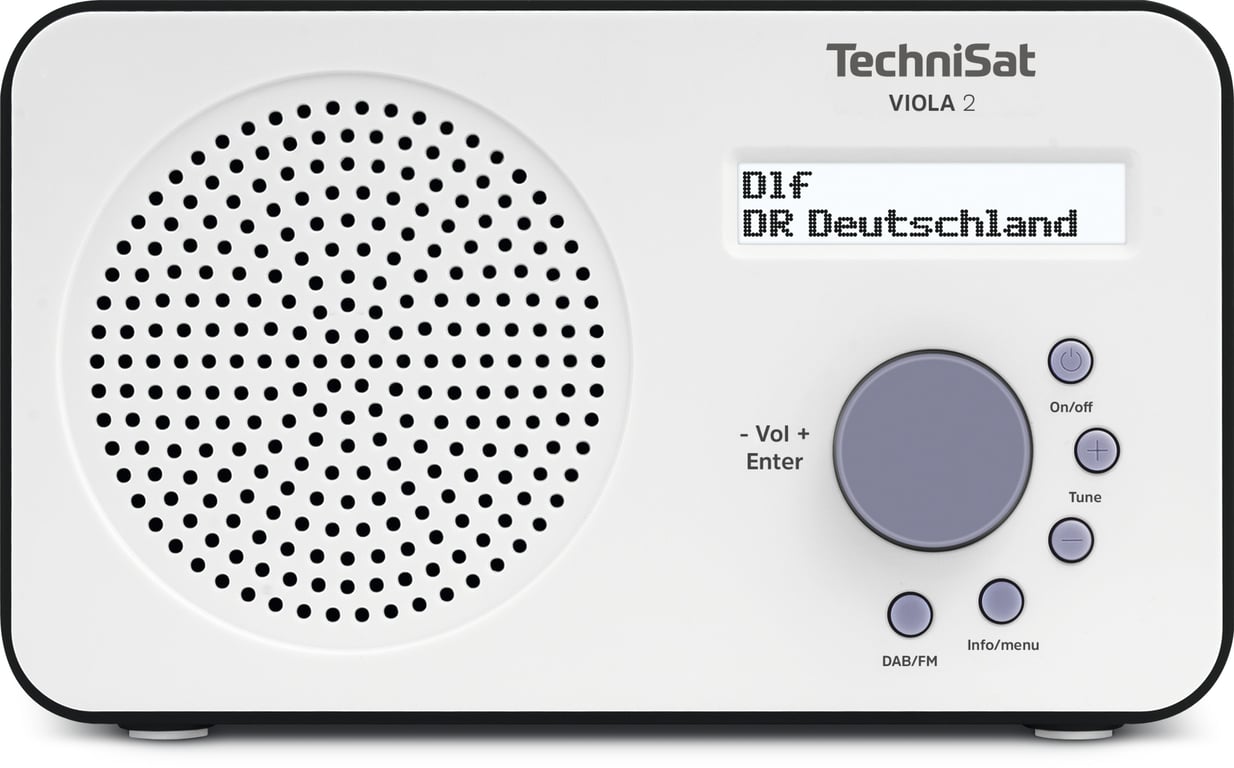 TechniSat 0000/3906 radio Przenośny Cyfrowy Czarny, Biały