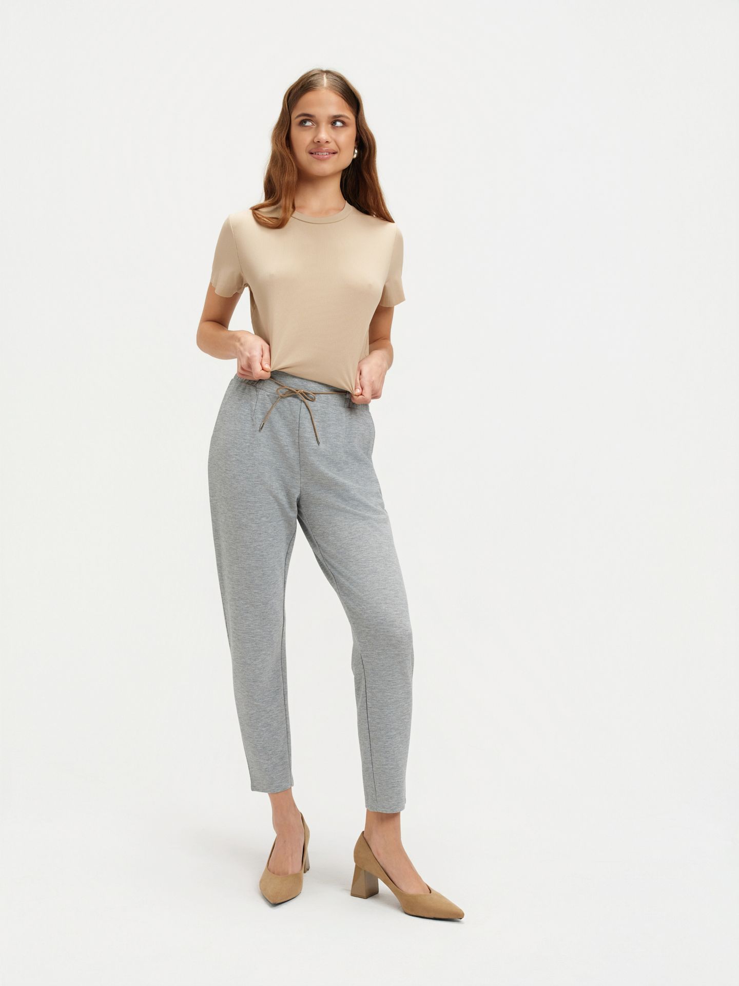 Szare spodnie jogger