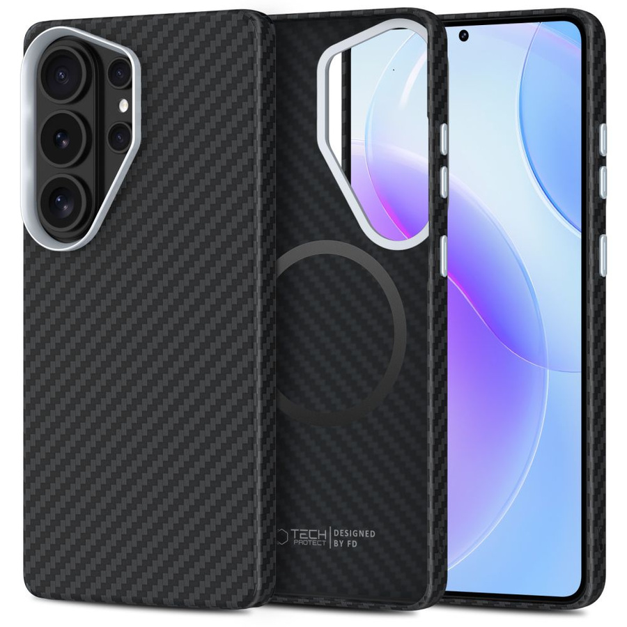 TECH-PROTECT ION CARBON MAGSAFE GALAXY S26 ULTRA BLACK/SILVER