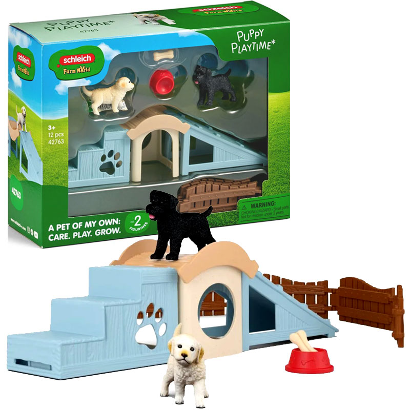 Schleich Farm World Plac Zabaw dla szczeniąt 42763