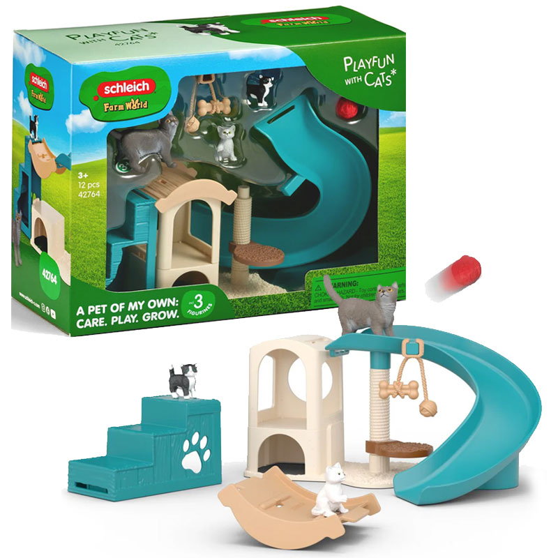 Schleich Farm World Plac Zabaw dla kotów 42764