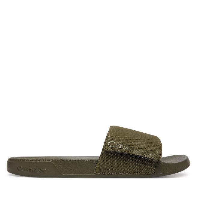 Klapki Calvin Klein Ess Slide Adj Monobrand Cv HM0HM02115 Czarny