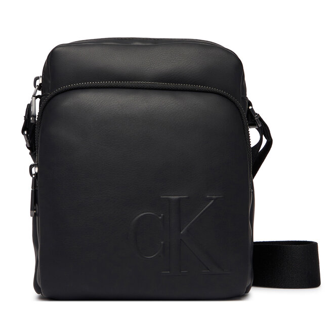 Saszetka Calvin Klein Bold Ck Pocket Reporter LV04D3368G Czarny