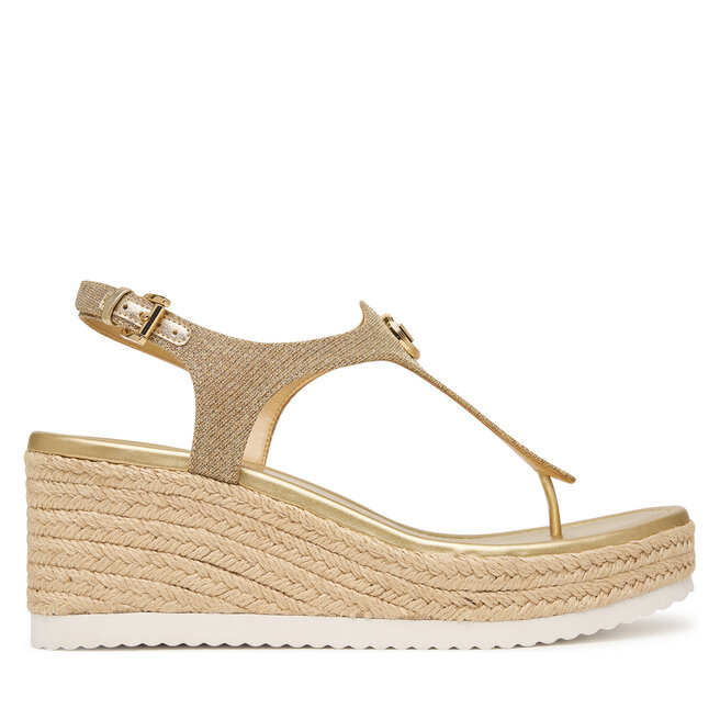 Espadryle MICHAEL Michael Kors Val Thong Wedge 40S6VAMS1D Złoty