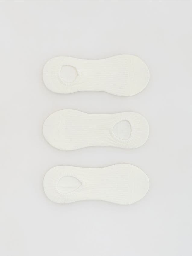 Reserved - Skarpetki stopki 3 pack - złamana biel