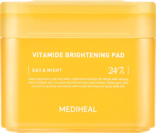 Mediheal Vitamide Brightening Pad Tonizujące Płatki do Twarzy o Działaniu Rozświetlającym 100 Sztuk