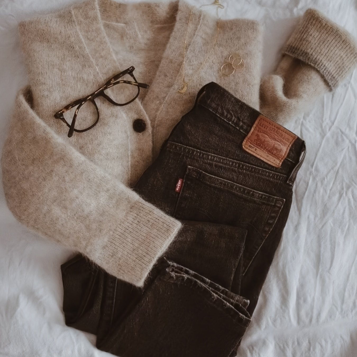 TEMU Damski miękki kardigan z dekoltem w serek - sweter z długim rękawem zapinany na guziki, przytulny element warstwowy na jesień/zimę do stylizacji