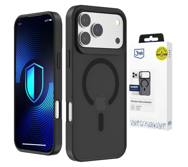 3mk Hardy MagCase do iPhone 17 Pro Czarny