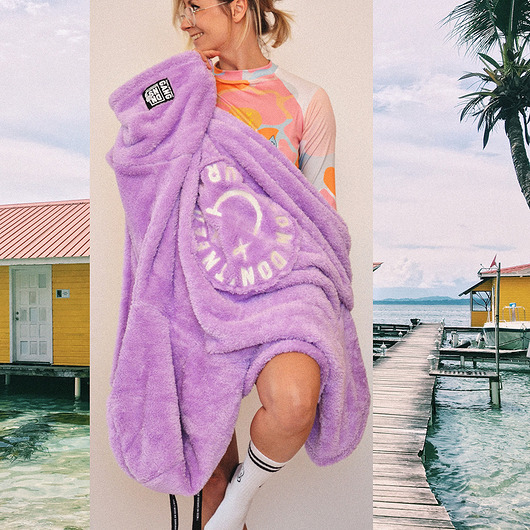 Poncho Biggy Smile Lilac