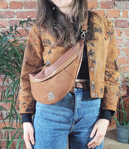 Nerka Haruruda brąz eko skóra vegan