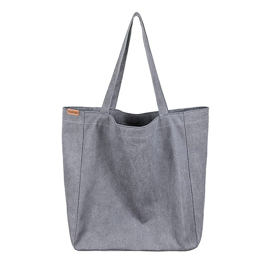 Lazy bag torba grafitowa na zamek / vegan