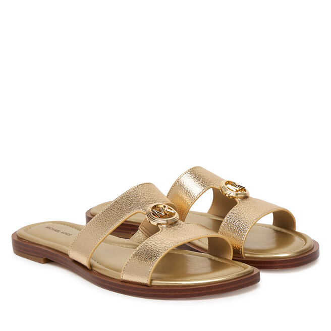 Klapki MICHAEL Michael Kors Ering Flat 40S6ERFS2M Złoty
