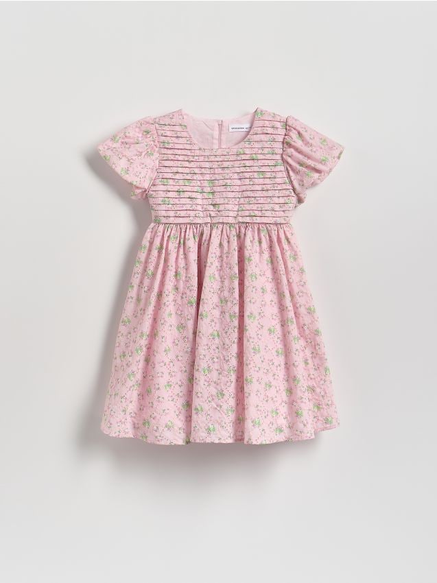 Reserved - Sukienka we wzory - pastelowy róż