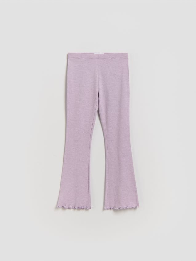 Reserved - Spodnie flare - lawendowy