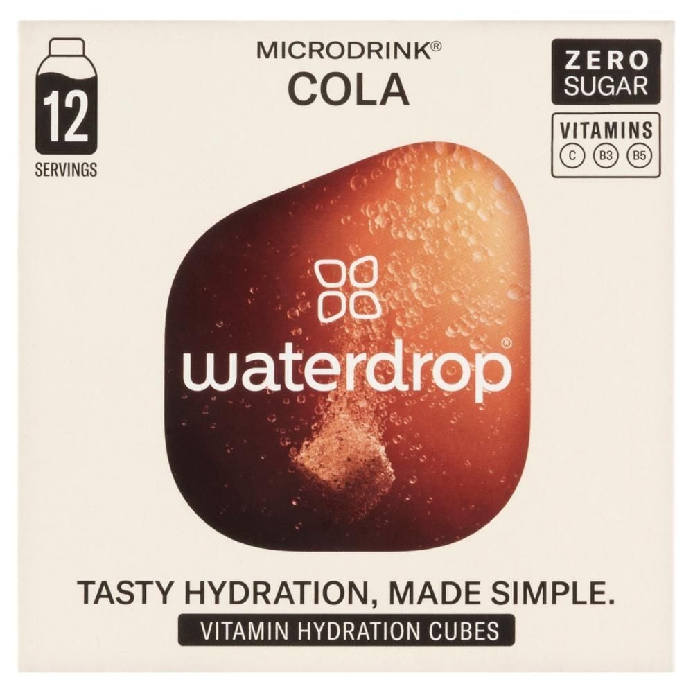 Waterdrop Microdrink Kostka musująca orzech kola zielona kawa 25,2 g (12 x 2,1 g)