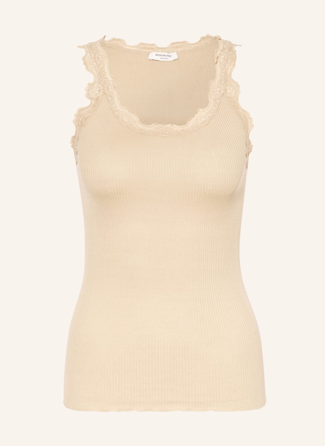 Rosemunde Top Z Jedwabiu Babette Z Koronką braun