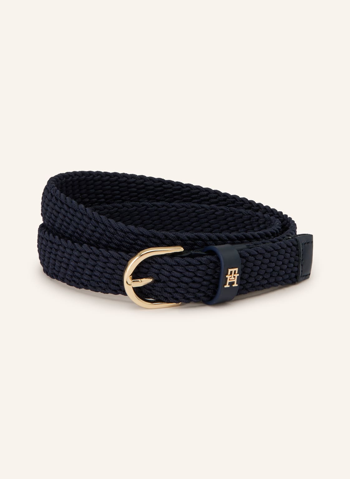 Tommy Hilfiger Pasek Pleciony blau