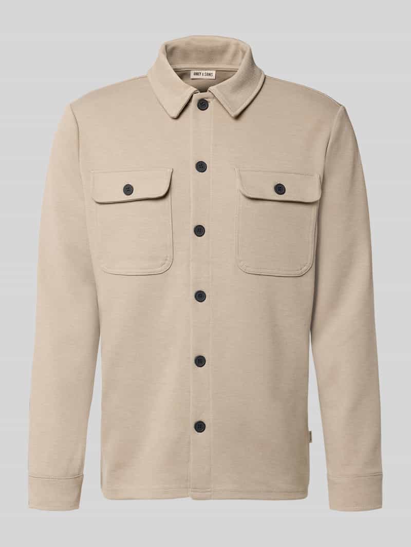 Kurtka koszulowa o kroju regular fit z mieszanki wiskozy Model 'JAKES'