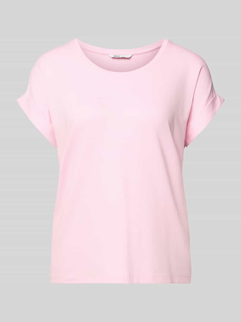 T-shirt o kroju regular fit z mieszanki wiskozy model „MOSTER”