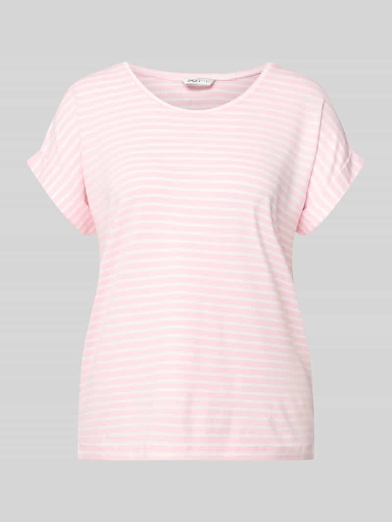 T-shirt o kroju regular fit z mieszanki wiskozy model „MOSTER”