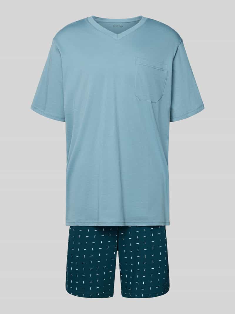 Krój relaxed fit Piżama Zestaw w krótkim rękawie Model 'Comfort'