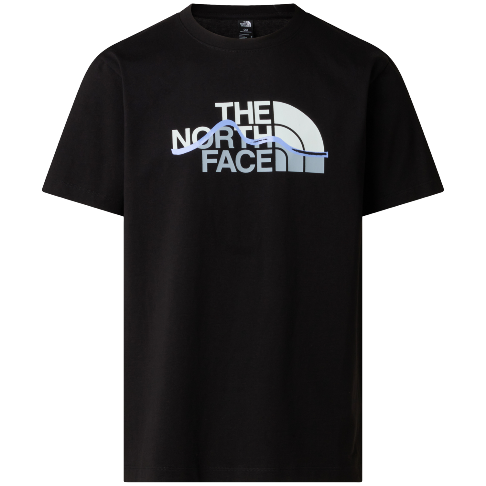 Koszulka męska The North Face M Mountain Line Regular Short Sleeve Tee-Graphic Rozmiar: XXL / Kolor: czarny