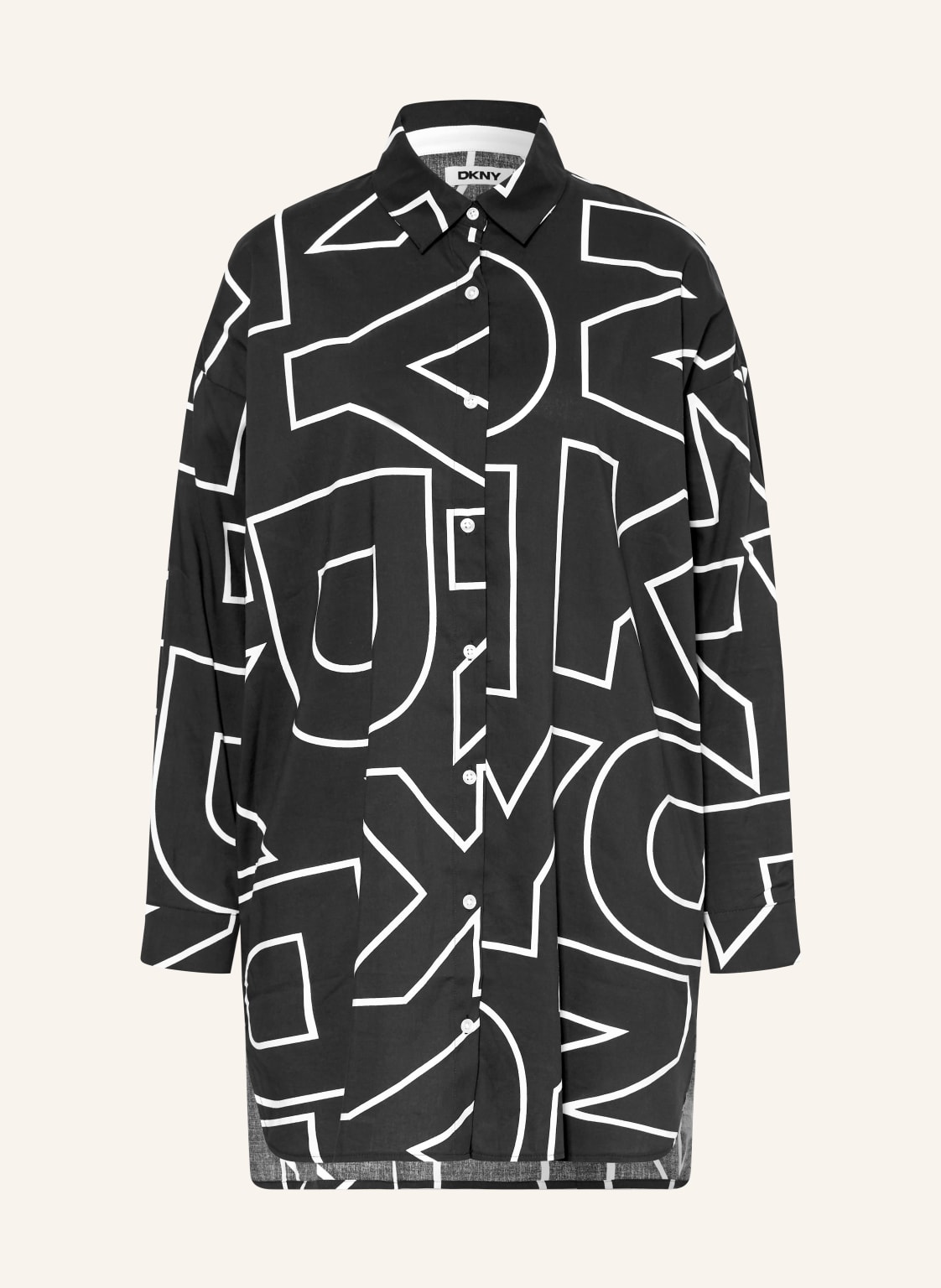 Dkny Koszulka Nocna Bold City Streets schwarz