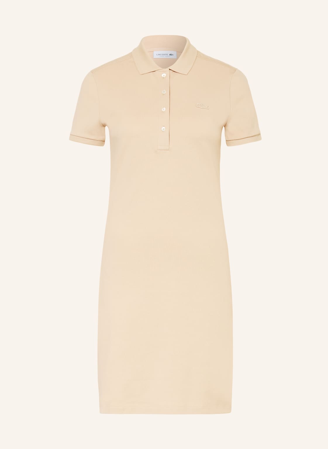Lacoste Sukienka Polo Z Piki braun