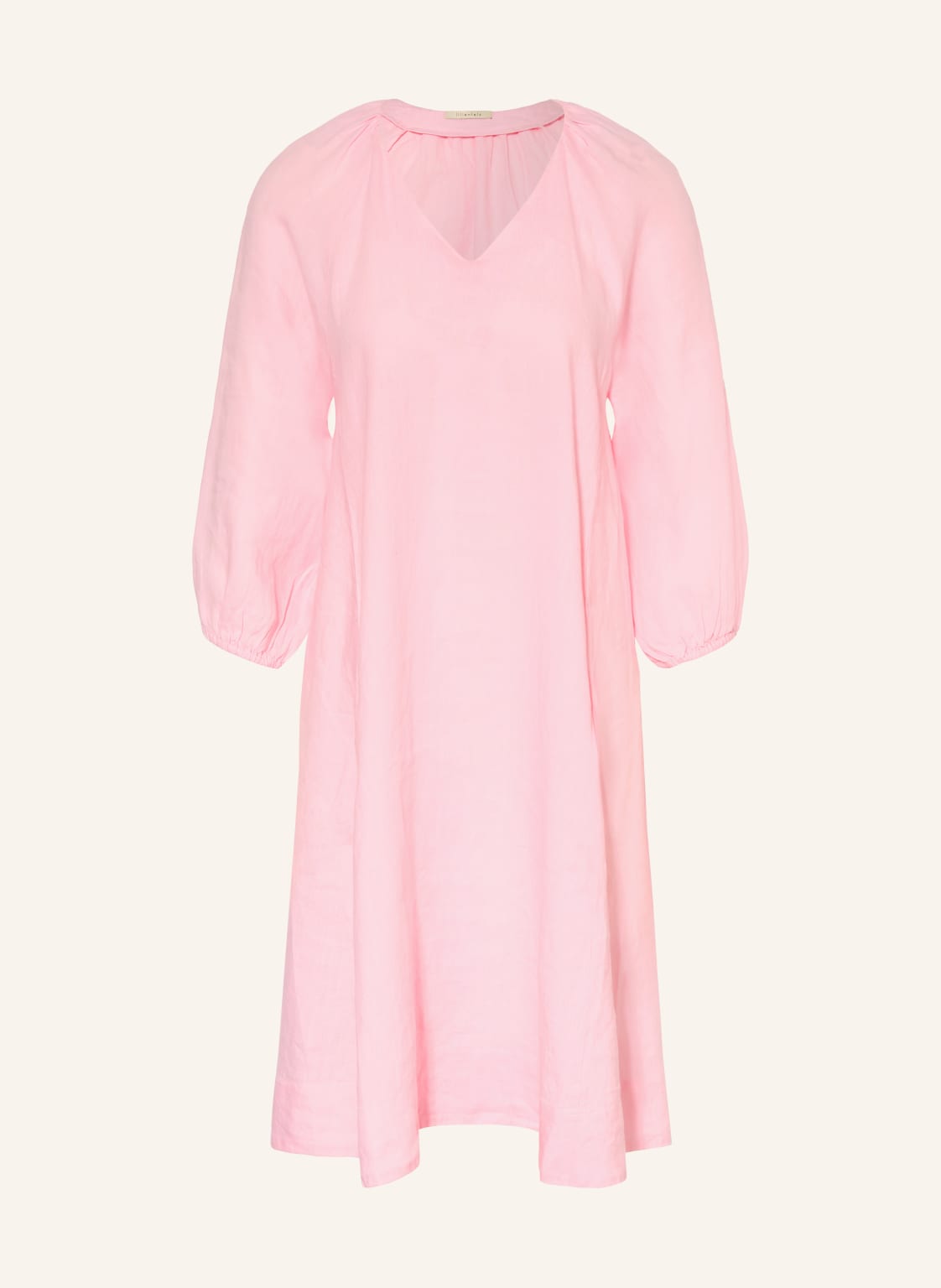 Lilienfels Sukienka Lniana Z Rękawami 3/4 rosa