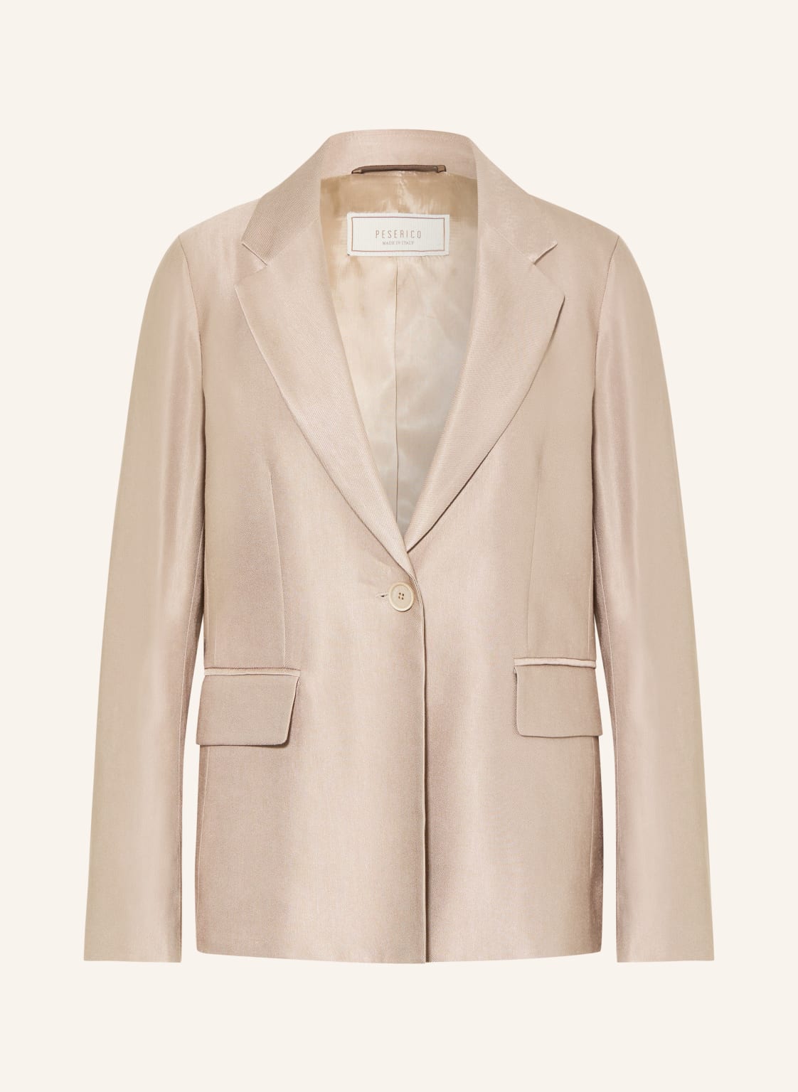 Peserico Marynarka Z Lnu beige