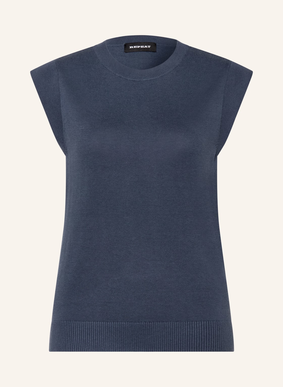 Repeat Dzianinowy Top blau