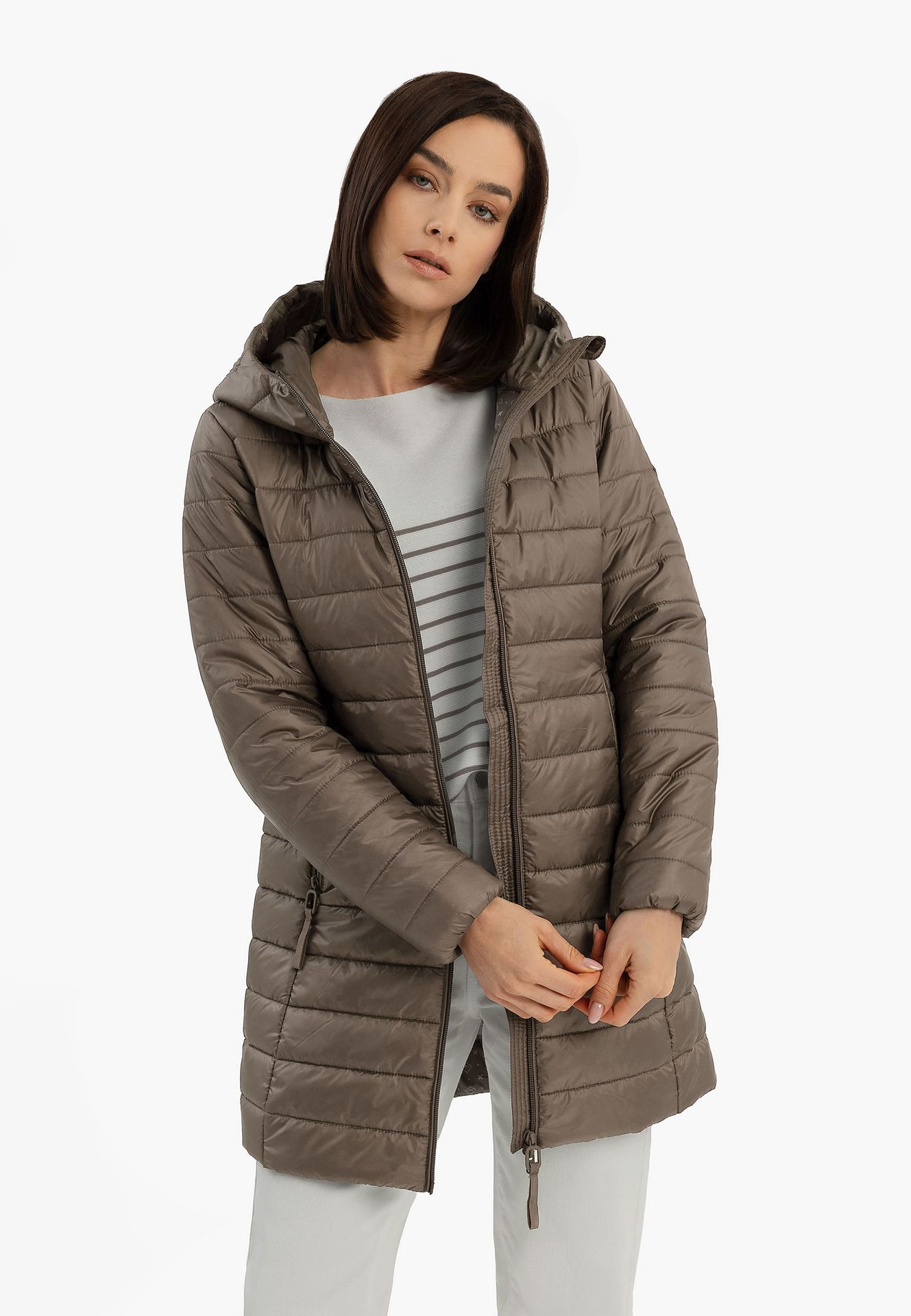 Lekki pikowany płaszcz J-SALAMA