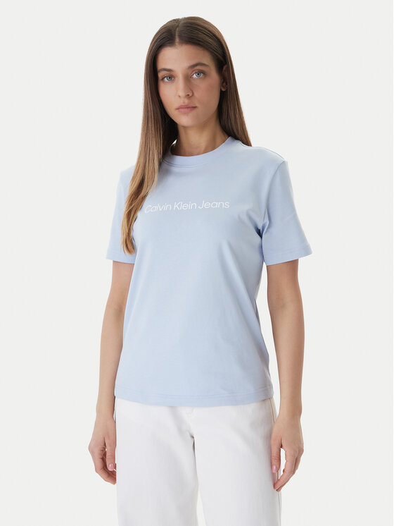 Calvin Klein Jeans T-Shirt LV047C912G Niebieski Regular Fit