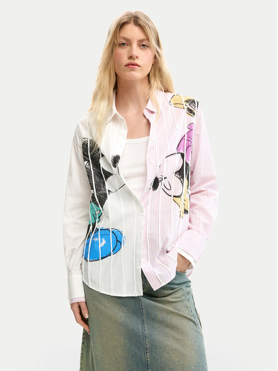 Desigual Koszula Lovit Disney 26SWCW19 Kolorowy Regular Fit