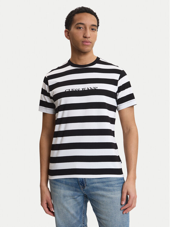 Guess Jeans T-Shirt M4YI84 K9XF1 Czarny Regular Fit