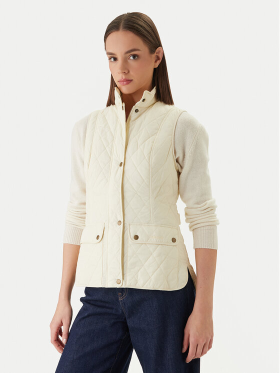 Barbour Bezrękawnik Otteburn GI0003CR31 Écru Regular Fit