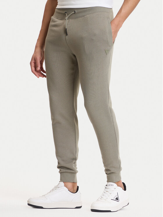 Guess Spodnie dresowe Z2YB22 KAIJ1 Zielony Regular Fit