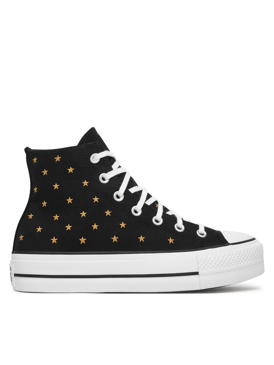 Converse Trampki Chuck Taylor All Star Lift Platform Embroidered Stars A16113C Czarny