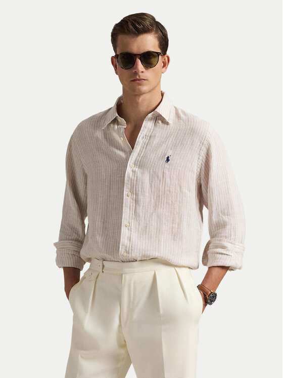 Polo Ralph Lauren Koszula 710B15594006 Beżowy Regular Fit