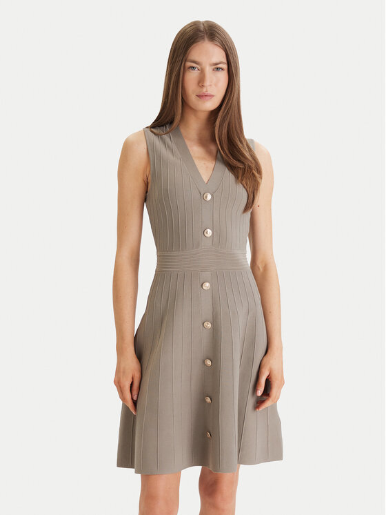 Guess Sukienka codzienna W6GK53 Z0658 Zielony Regular Fit