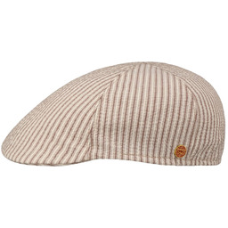 Kaszkiet Cotton Summer Stripes by Mayser, beżowo-brązowy, 55 cm