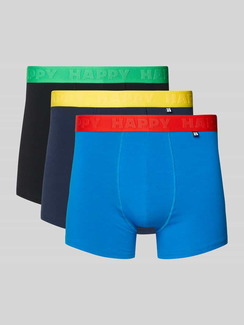 Bokserki o kroju slim fit z detalem z logo w Zestaw 3 szt.
