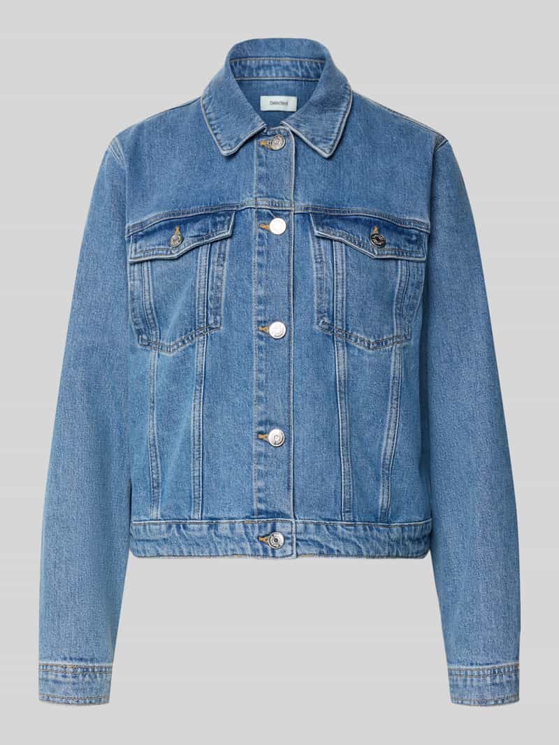 Kurtka jeansowa o kroju relaxed fit z Mieszanka bawełny Model 'CENA-KORI LIG B'