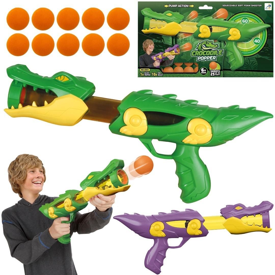 Pistolet krokodyl na miękkie kulki
