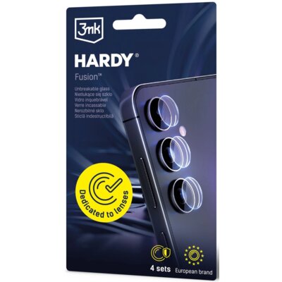 Szkło hybrydowe na obiektyw 3MK Hardy Fusion Lens Protection do Samsung Galaxy S23+ (4 szt.)