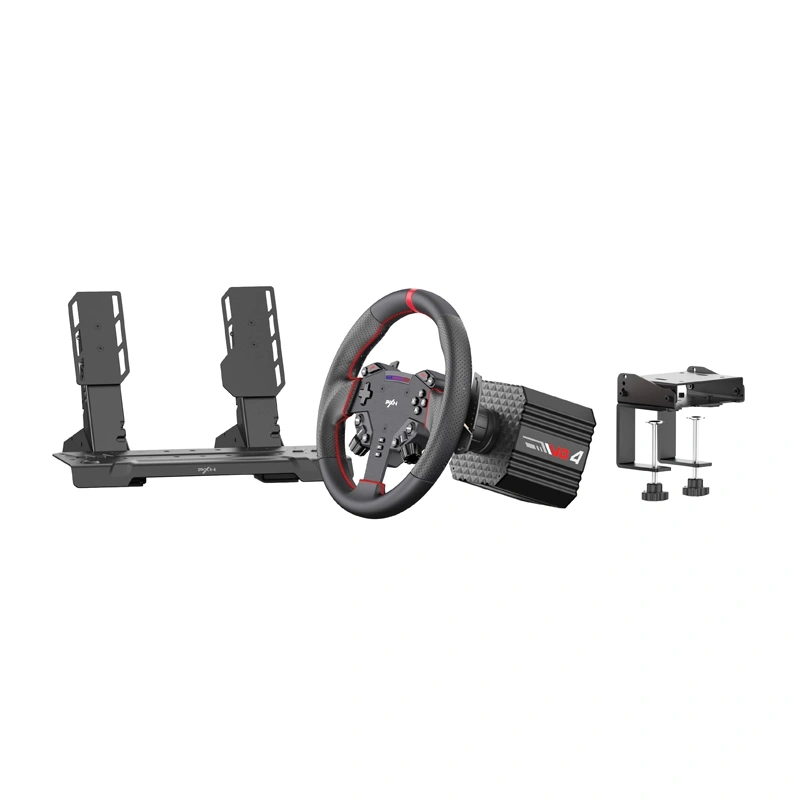Zestaw gamingowy PXN VD4 EU – baza VD4 + kierownica WAS + pedały + uchwyt Z8 (VD4 Bundle EU) KIEPXN/VD4-Bundle-EU