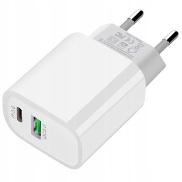 Szybka Ładowarka Sieciowa Zasilacz 20W Typ C Usb-c Pd 20W
