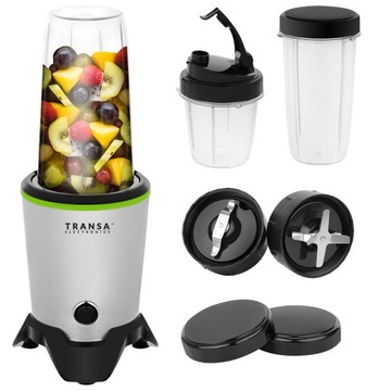 Blender Kielichowy Nutri Koktajle Miksowanie Mielenie 2 Bidony Mocny 1200W